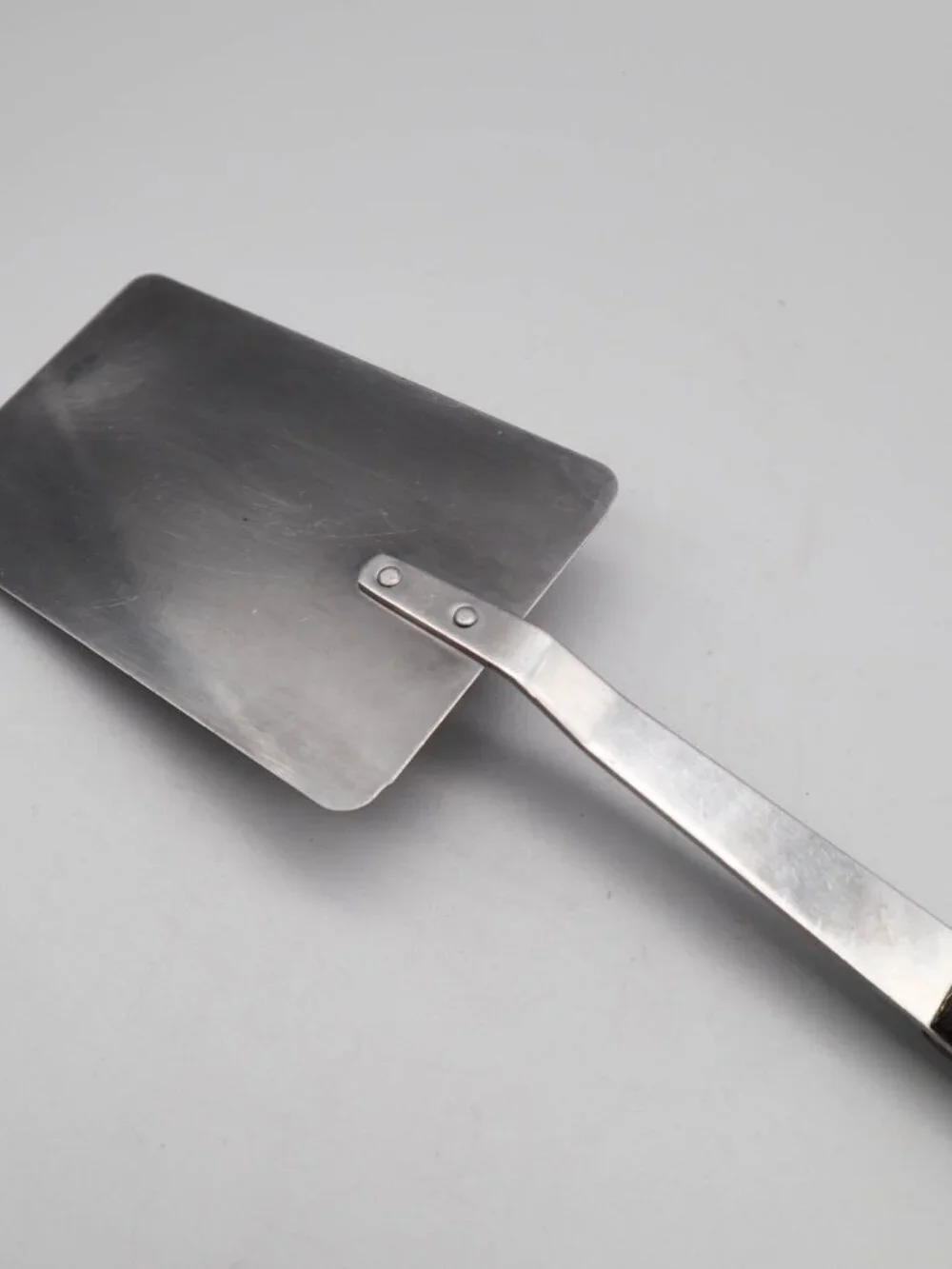 Vtg Imperial Ware Vanadium Stainless Steel & Wood Spatula Flipper Turner USA